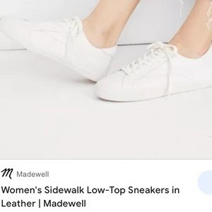 Madewell Sidewalk Low-Top Sneaker in Leather